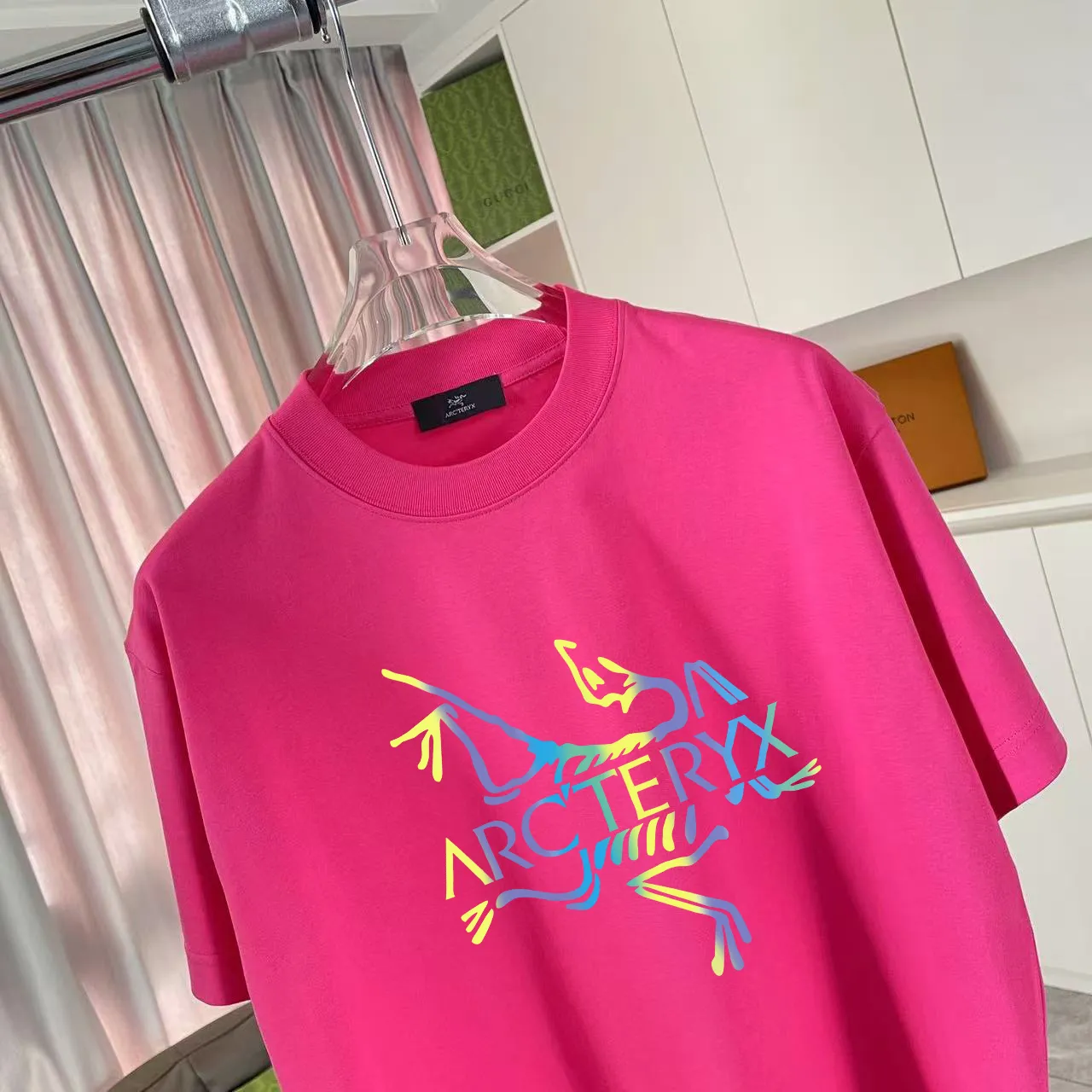 ARC'TERYX* 2025 New Arrival logo t g Same Style Size：S M L XL XXL ：Black White Pink Red